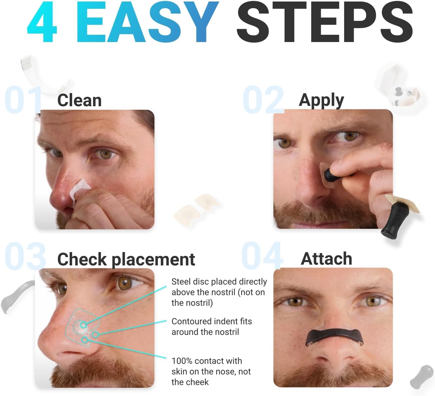 Magnetic Breathe Easy Nasal Strip Kit