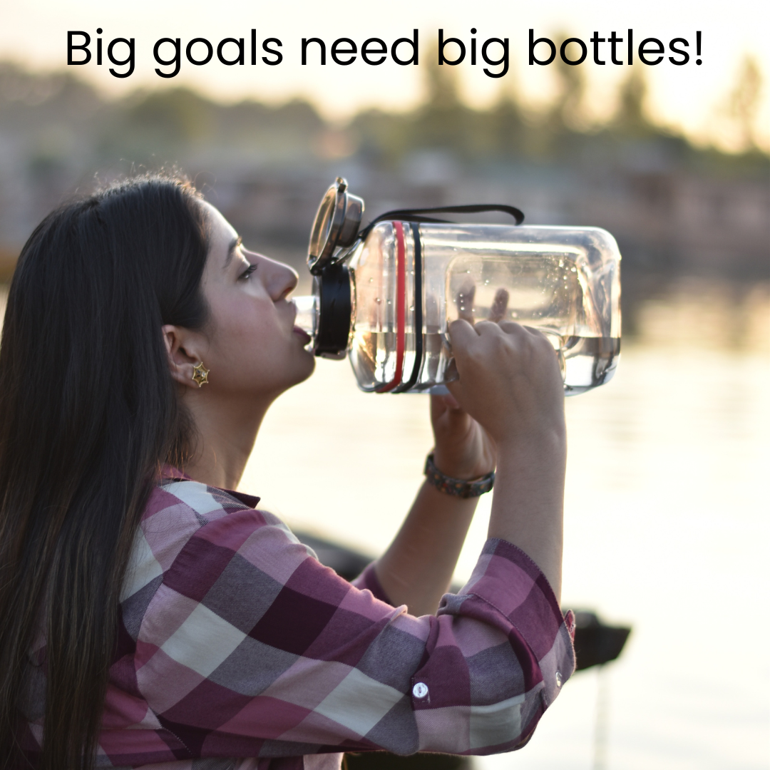 Gym Water Jug with Motivational Timers 2.2L